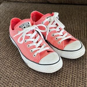 Converse Coral Low-Top Sneakers